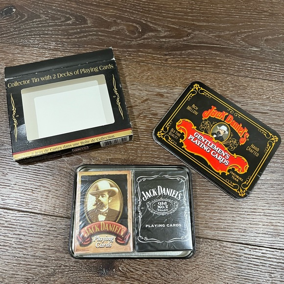 Jack Daniels Games Jack Daniels Collector Tin With 2 Decks Of Playing Cards Poshmark
